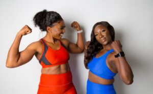 two healthy women